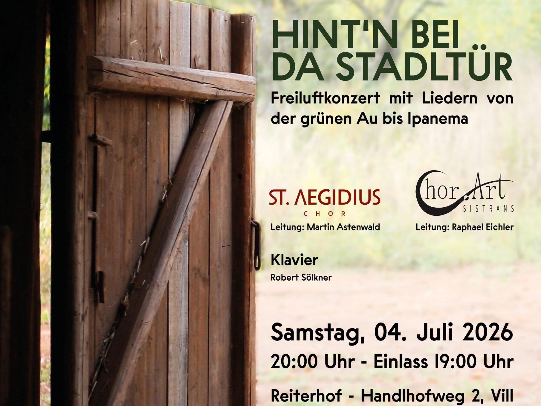 Hint’n bei da Stadltüa
